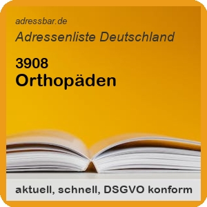 Firmenadressen Liste Orthopäden