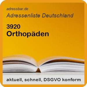 Firmenadressen Liste Orthopäden