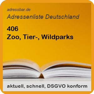 Firmenadressen Liste Zoo, Tier-, Wildparks