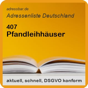 Firmenadressen Liste Pfandleihhäuser