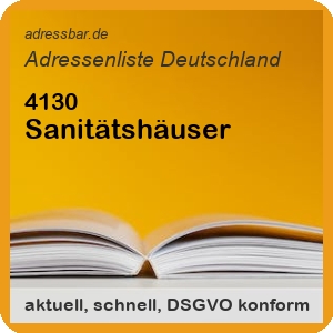 Firmenadressen Liste Sanitätshäuser