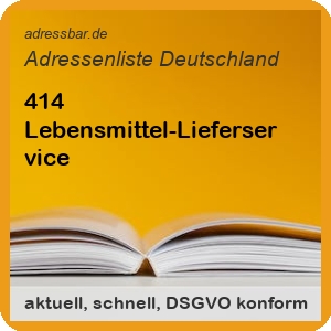 Firmenadressen Liste Lebensmittel-Lieferservice