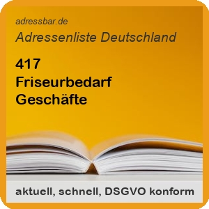 Firmenadressen Liste Friseurbedarf Geschäfte