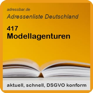 Firmenadressen Liste Modellagenturen