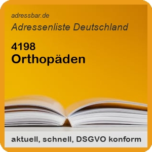 Firmenadressen Liste Orthopäden