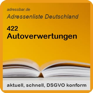 Firmenadressen Liste Autoverwertungen