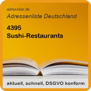 Firmenadressen Liste Sushi-Restaurants