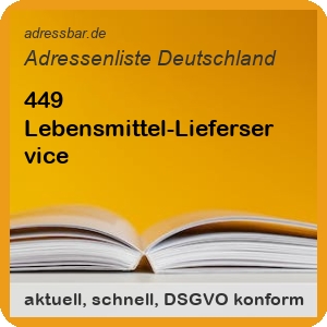 Firmenadressen Liste Lebensmittel-Lieferservice