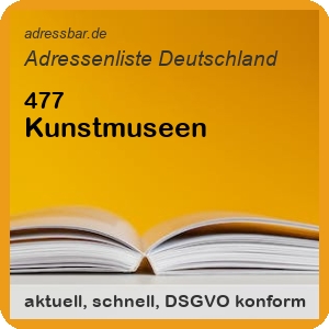 Firmenadressen Liste Kunstmuseen