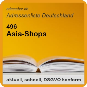 Firmenadressen Liste Asia-Shops