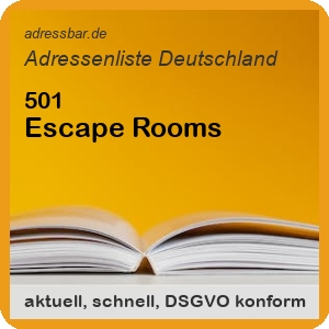 Firmenadressen Liste Escape Rooms