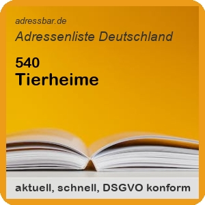 Firmenadressen Liste Tierheime