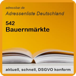 Firmenadressen Liste Bauernmärkte