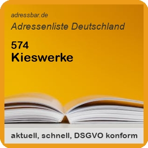 Firmenadressen Liste Kieswerke