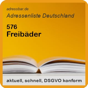 Firmenadressen Liste Freibäder