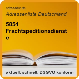 Firmenadressen Liste Frachtspeditionsdienste