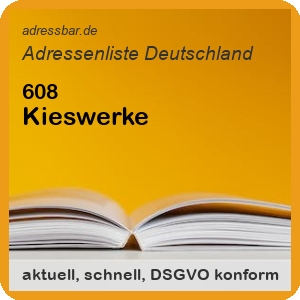 Firmenadressen Liste Kieswerke