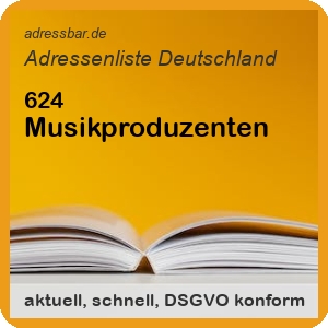 Firmenadressen Liste Musikproduzenten