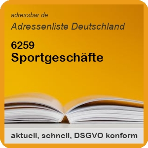 Firmenadressen Liste Sportgeschäfte