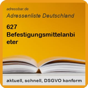 Firmenadressen Liste Befestigungsmittelanbieter