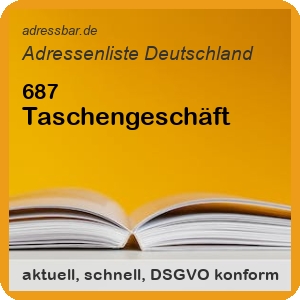 Firmenadressen Liste Taschengeschäft