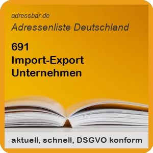 Firmenadressen Liste Import-Export Unternehmen