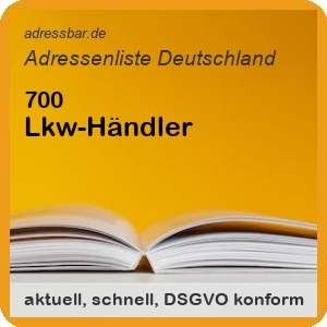 Firmenadressen Liste Lkw-Händler