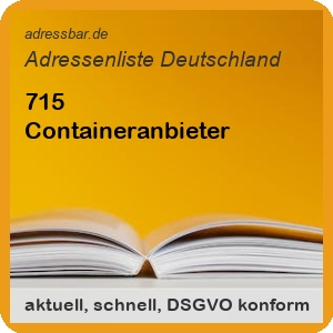 Firmenadressen Liste Containeranbieter