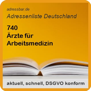 Firmenadressen Liste Ärzte für Arbeitsmedizin