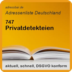 Firmenadressen Liste Privatdetekteien