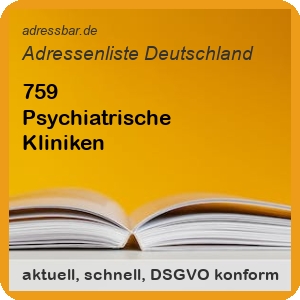 Firmenadressen Liste Psychiatrische Kliniken