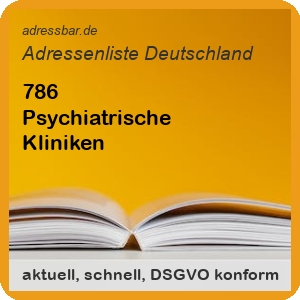 Firmenadressen Liste Psychiatrische Kliniken