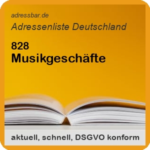 Firmenadressen Liste Musikgeschäfte