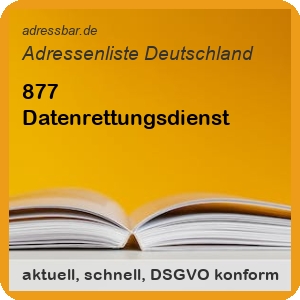 Firmenadressen Liste Datenrettungsdienst