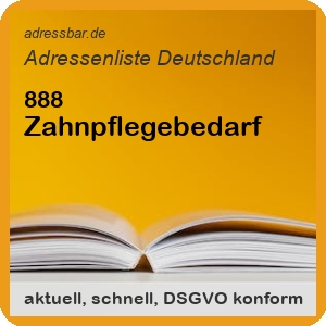 Firmenadressen Liste Zahnpflegebedarf