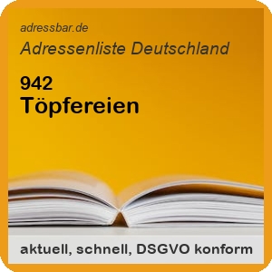 Firmenadressen Liste Töpfereien