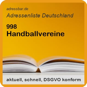 Firmenadressen Liste Handballvereine