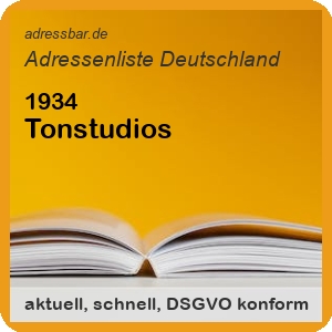 Tonstudios Adressenlisten