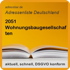 Wohnungsbaugesellschaften Adressenlisten