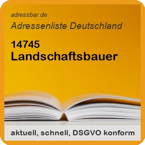 Landschaftsbauer Adressenlisten