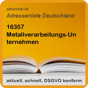 Metallverarbeitungs-Unternehmen Adressenlisten