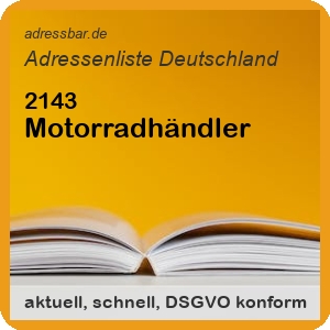 Motorradhändler Adressenlisten