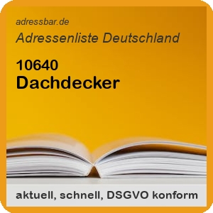 Dachdecker Adressenlisten