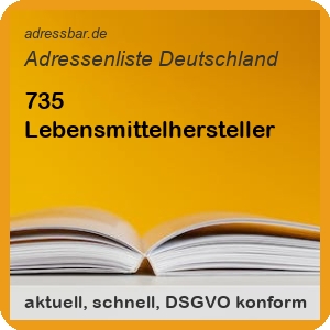 Lebensmittelhersteller Adressenlisten