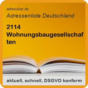 Wohnungsbaugesellschaften Adressenlisten