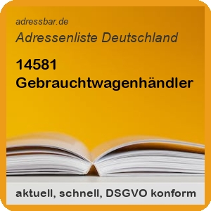 Gebrauchtwagenhändler Adressenlisten