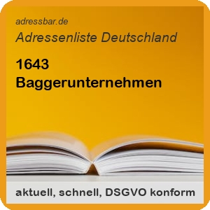 Baggerunternehmen Adressenlisten