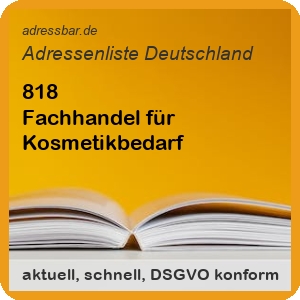 Fachhandel für Kosmetikbedarf Adressenlisten