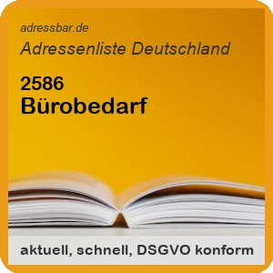 Bürobedarf Adressenlisten