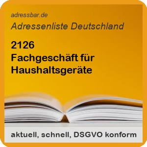 Fachgeschäft für Haushaltsgeräte Adressenlisten